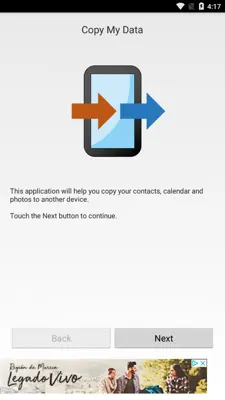 Copy My Data android App screenshot 0